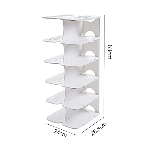 Souarts DIY Shoe Rack Narrow / Wide Boots Shoes Slippers Standing Shelf Shoe Cabinet Shoe Rack Organiser for Cabinet Hallway Bedroom Entrance Bed