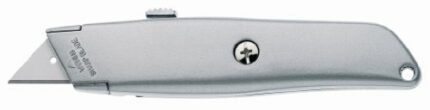 Westcott E-84019 00 Retractable Metal Utility Knife - Silver