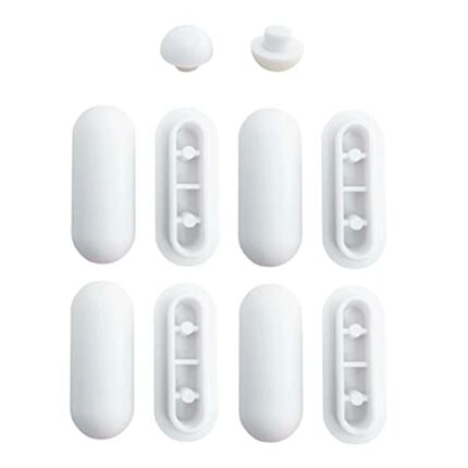 10pcs Set Toilet WC Seat Buffers Universal Toilet Bumper Replacement Cushioning Pads Toilet Seat Bumper Noise Dampening Bumpers Gasket Toilet Sea