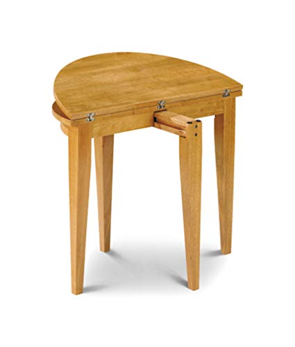 Julian Bowen Consort Dining Table, Honey, Height: 77, Width: 92, Depth: 92cm
