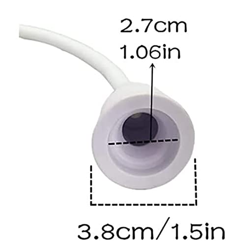 Kobe Professional Double Tap Shower Attachment for Bath/Extra Long Shower Head and Hose Set for Bath Taps - Secure Fit Clamp Included - Perfect P