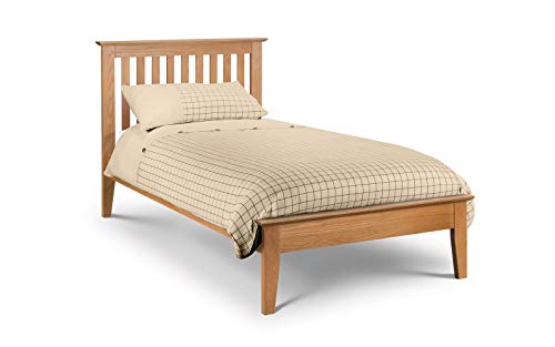 Julian Bowen Salerno 1 Drawer Bedside, Oak/Ivory