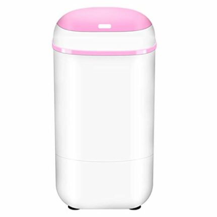 Washing Machines Portable Compact Child Baby Single Tub Washing Machine For Apartment,Hotel,Dorm Color:black,(mini washing machine) (Pink)