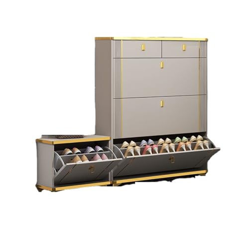 ZCMEB Shoes Cabinet Multi-functional Multi-layer Door Door Door Against The Wall Porch Cabinet Large Capacity Large Storage Shoe Rack