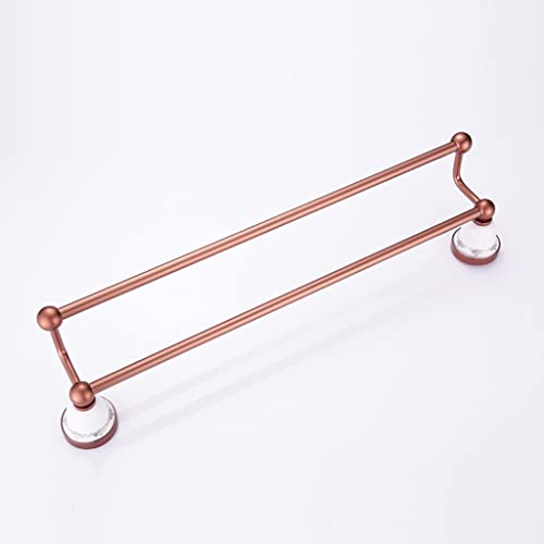 HIGOH Towel Racks,Towel Holder Towel Rail for Bathroom, European Rose Hand Towel Holder, Bath Towel Rail, Space Aluminum Towel Holder, Bathroom R