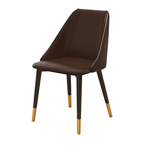 RILOOP Dining Chairs,Modern Pu Leather High Back Padded Soft Seat with Carbon Steel Legs for Office Lounge Dining Kitchen Bedroom Living Room Cha