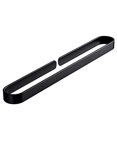 -Shelf,Towel Rack Black Towel Rack,Single Pole Punch-Free Towel Bar,Space Aluminum Anti-Corrosion No Rust Towel Rail for Bathroom Kitchen Office-
