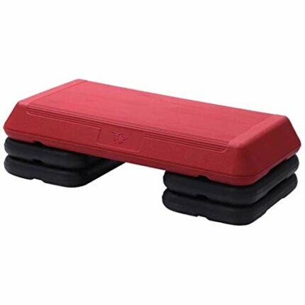 LLRYN Adjustable Aerobic Stepper Workout Step Risers Fitness Exercise Platform Trainer Stepper