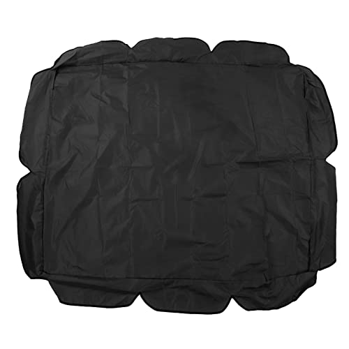 Outdoor Swing Canopy Replacement, 210D Silver Coated Oxford Fabric Swing Chair Canopy<br />Suitable for Outdoor Garden Patio. (Black)