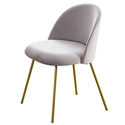 Modern Kitchen Dining Room Chairs Velvet Dining Chair Soft Seat And Back Velvet Living Room Chairs with Sturdy Metal Legs Kitchen Chairs (Color :
