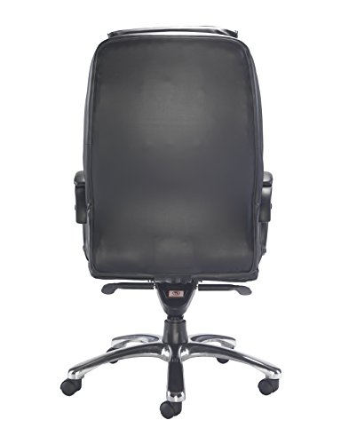 Office Hippo Executive Leather Faced Chair, Black