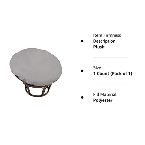 Papasan Chair Cushion Covers Only, Outdoor Indoor Cushion Waterproof Slipcover for Papasan Chair Cushion, Removable Zippered Papasan Cushion Cove