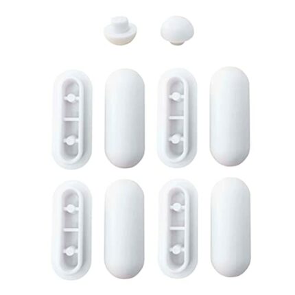 10 Pack Set Toilet WC Seat Buffers Universal Toilet Bumper Replacement Cushioning Pads Toilet Seat Bumper Noise Dampening Bumpers Gasket Toilet S