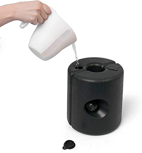 Ram® Black 4 X Plastic Gazebo Weight Leg For Tent Fill With Sand or Water