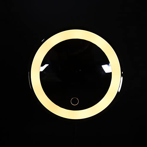 LED Makeup Magnifying Glass, Home Makeup Mirror Magnifying Suction Cup Design for Detailed Makeup