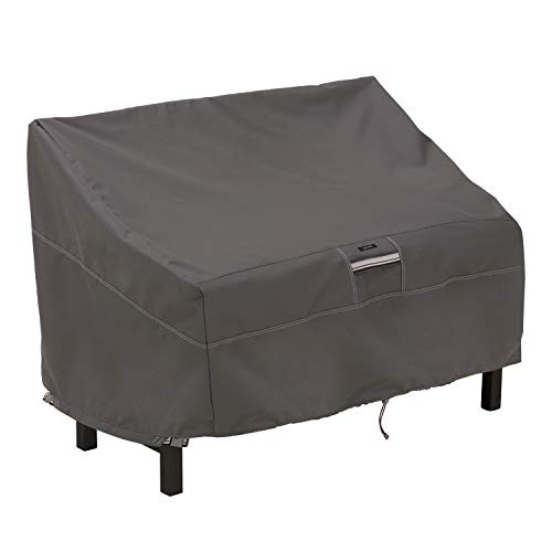 Classic Accessories Ravenna Patio Bench Cover | Premium Quality Patio Furniture Covers | Water Resistant Heavy Duty Weather-Proof Patio Lounge Be