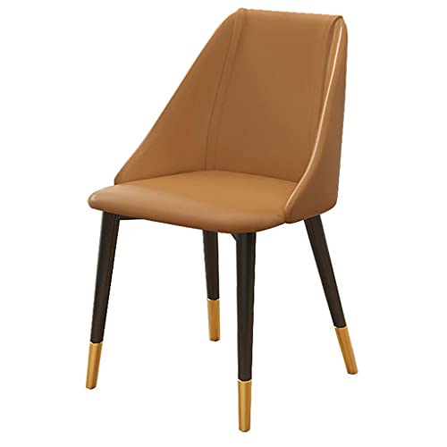 RILOOP Dining Chairs,Modern Pu Leather High Back Padded Soft Seat with Carbon Steel Legs for Office Lounge Dining Kitchen Bedroom Living Room Cha