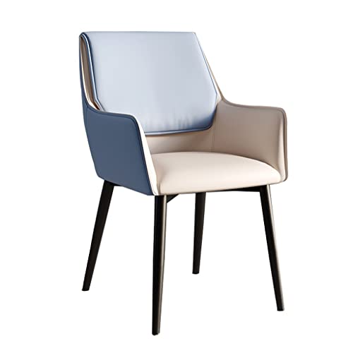 Kitchen Dining Room Furniture Chairs Modern PU Leather Dining Chairs with Armrests And High Back Padded Soft Seat for Office Lounge Dining Kitche