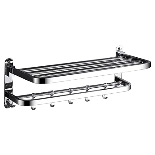 HIGOH Towel Racks,Bathroom Towel Rack Wall Mounted Towel Holder,Towel Rack,Wall-Mounted Bathroom Towel Organizer Storage Rack Hanger Shelf,Towels