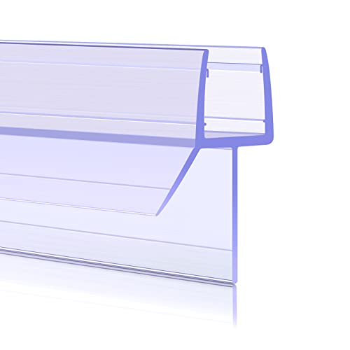 Sarmeley Shower Screen Seal Strip, 4Pcs Shower Door Seal Strip for 4-7mm Curved Or Straight Glass Up to 16mm Gap, Perfect Shower Seal Strip - 4x3
