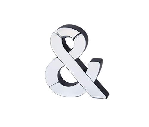 COLLECTIVE HOME - 7-inch Tall Mirrored Glass and Wood Decorative Letter, Home-Bedroom-Office Wall Décor. Perfect Fun Gift to Encourage Girls, You