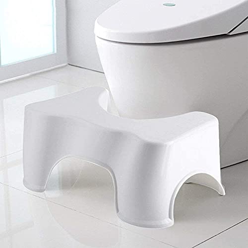 SASHTECH Squatting Toilet Stool Non-Slip Bathroom Step Up Stool Relieves Constipation, Bloating | Aligns the Colon for Faster and Easier Relief