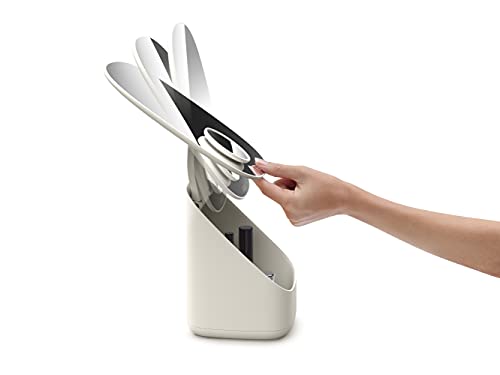 Joseph Joseph Viva Pedestal Mirror and Makeup Organiser with removal divider - Shell