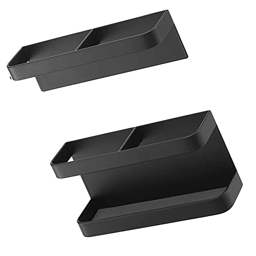 Magnetic Umbrella Stand, Wall-mounted Decorative Punch-free Sturdy Magnetic Umbrella Stand for Hotel (Black)