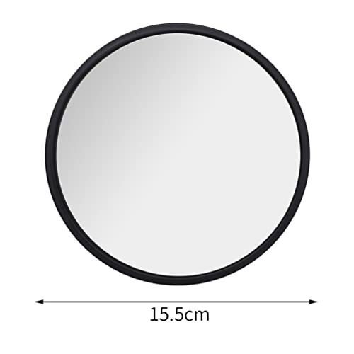 KALLORY Decorative Wall Mirror Modern Wall Mounted Mirror Hanging Round Mirror Bathroom Vanity Mirror Cosmetic Desktop Mirror for Home Bedroom Ro