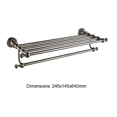 HIGOH Towel Racks,Bathroom Towel Rack Wall Mounted Towel Holder,Hardware Bathroom Rack,Kitchen Accessories Storage Rack,Wall-Mounted Kitchen and