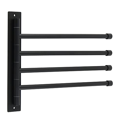 HIGOH Towel Racks,Towel Holder Towel Rail for Bathroom, 1Pcs Bathroom Hand Towel Holder, Rotating Towel Holder, Wall Mounted Towel Hanger, Stainl