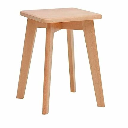 LUKEO Small stool- Multifunction Wood Large Comfortable Seat Surface Dressing Stool Stool Restaurant Home Life