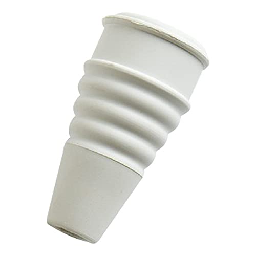 Merriway BH05988 Small White Rubber Kitchen Splash Preventor Tap Swirl For 1/2-inch Tap