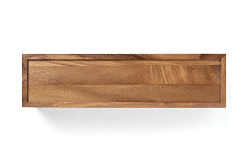 Ironwood Gourmet 28631 Townhouse Tea Box, Acacia Wood, 5-Cell
