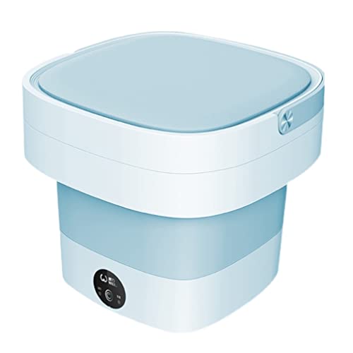 XYZMDJ Folding Washing Machine Portable Small Household Wash Underwear Panties Socks Washing Machine Shoes Machine (Color : Purple)