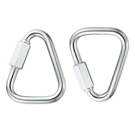 Delta Quick Link Triangle Locking Carabiner 3/8" M10 10MM 2PCS