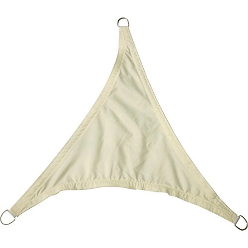 Greenbay Anti-UV Sun Shade Sail Garden Patio Party Sunscreen Canopy 98% UV Block Triangle Cream 3x3x3m