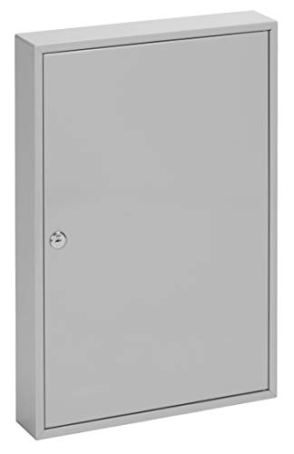 Sterling KC50H Single Door Key Cabinet with 50 Hooks, Grey