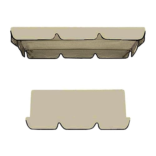 Rianpesn Outdoor Swing with Canopy, Replacement Canopy Swing for Patio 2-3 Seats, Waterproof Seat for Top Cover Outdoor Swing, Chair Covers