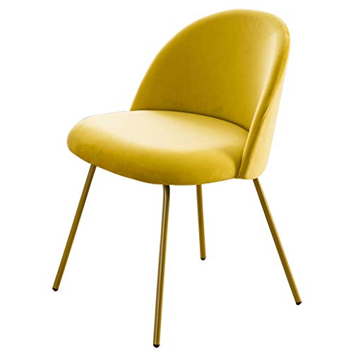 Modern Kitchen Dining Room Chairs Velvet Dining Chair Soft Seat And Back Velvet Living Room Chairs with Sturdy Metal Legs Kitchen Chairs (Color :