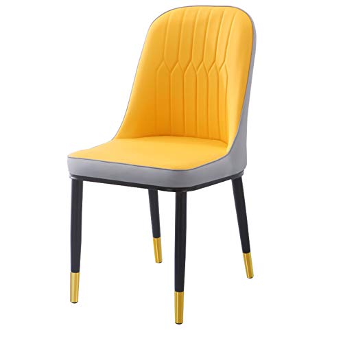 Kitchen Dining Room Furniture Chairs Water Proof PU Leather Dining Chair With Metal Legs Faux Matte Suede Leather Dining Chairs Accent Chairs For