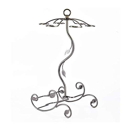 NEOCHY Bar Wine Rack with Upside Down Cup Holder, High Household Wine Rack