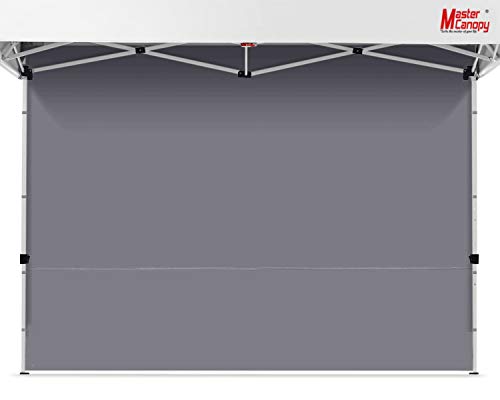 MasterCanopy Instant Gazebo Sidewall Panels Sunwall for 3x3M Pop Up Gazebo Tent,1 Pack (3x3M,Gray)