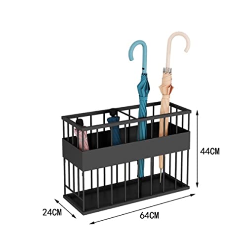 OUSIKA Umbrella Stands,Umbrella Holder Metal Umbrella Stand with Drip Tray Iron Umbrella Rack Hotel Lobby Umbrella Storage Bucket Umbrella Holder