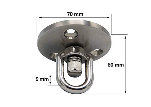 KLIFFHÄNGER Ceiling Bracket with Ball Bearings for Hanging Chair | Max Load 120 kg (265 lb) | different designs