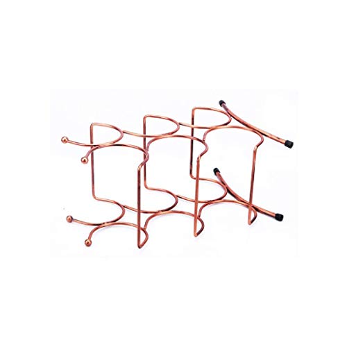 KXDCZ Iron Wine Rack- Tabletop Wine Racks Wrought Iron 6 Bottles Wine Rack Kitchen Cabinet Rack Stackable Wine Bottle Rack,Bar Wine Tools