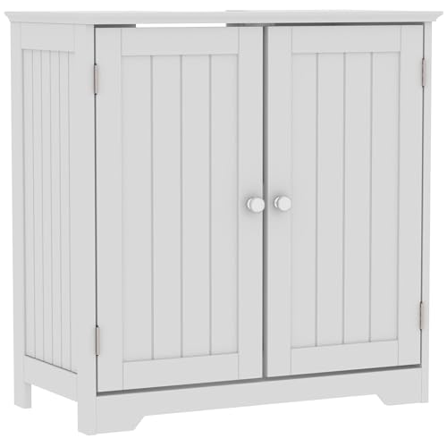 Bath Vida Priano Under Sink Bathroom Cabinet Floor Standing Storage Cupboard Basin Unit, Grey