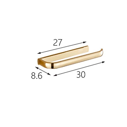 SMLJLQ Arrival Golden Solid Brass Bathroom Towel Bar Rack Wall Mounted Towel rack
