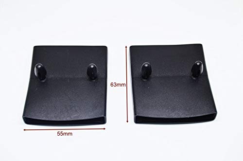 Husseinbolt New replacement 50-55mm center rail bed slat holders/caps (Model A, Center) for single, double and king size beds (Pack of 8 caps)