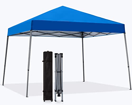 MasterCanopy Portable Pop Up Gazebo tent with Large Base (2x2,Blue)